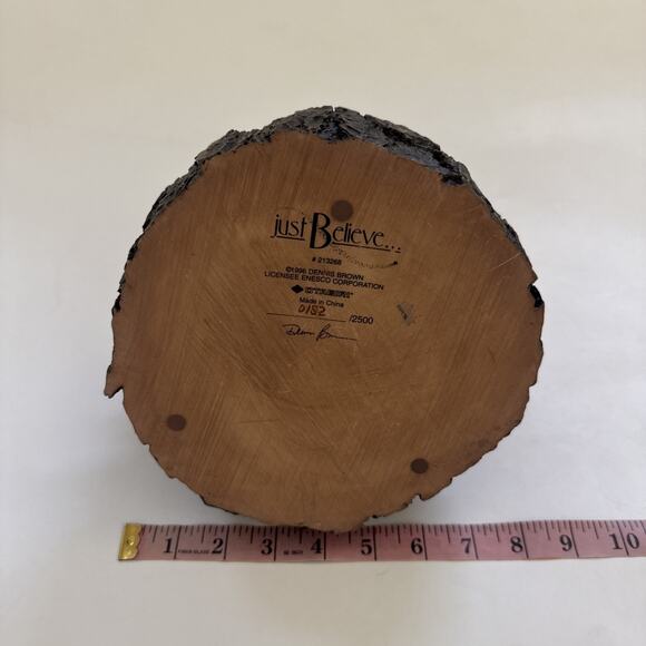 Enesco Christmas Just Believe‎ Santa Figurine Dennis Brown Collectible - Picture 5 of 10